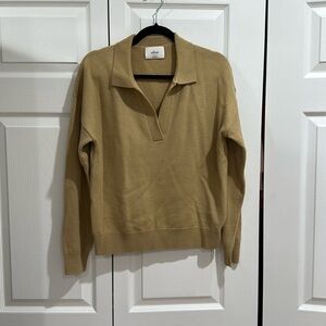 Aritzia Clara sweater in tan